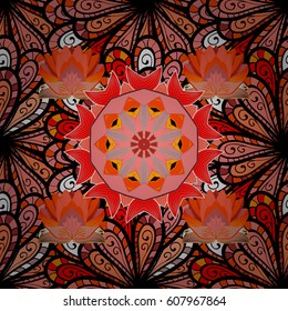 Spring floral background with flowers. Vector cute pattern in small flower. Small colorful flowers. The elegant the template for fashion prints. Motley illustration.