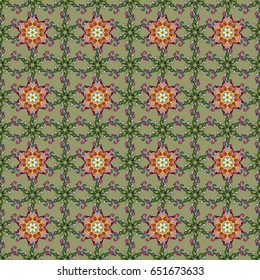 Spring floral background with flowers. Vector cute pattern in small flower. The elegant the template for fashion prints. Motley illustration. Small colorful flowers.