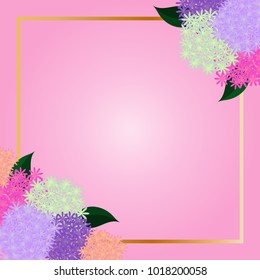 Spring floral background. Lilac flowers