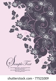 Spring floral background with place for text