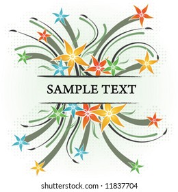 Spring floral background with place for your text