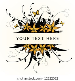 Spring floral background with place for your text