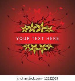 Spring floral background with place for your text