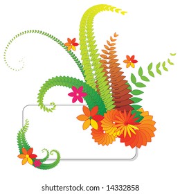 Spring floral background with place for your text
