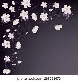 Spring floral background with place for your text