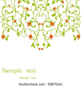 spring floral background with place for your text