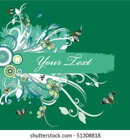 spring floral background with place for your text