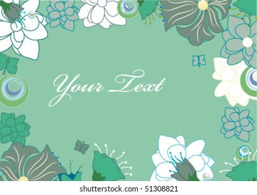 spring floral background with place for your text