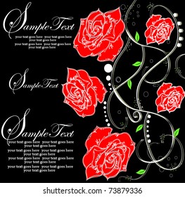 Spring floral background with place for your text