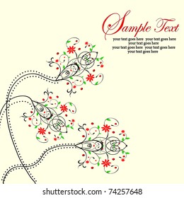 Spring floral background with place for your text