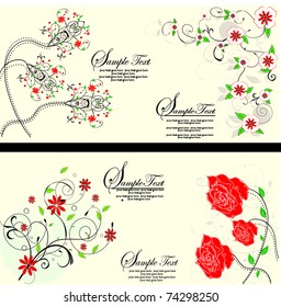 Spring floral background with place for your text