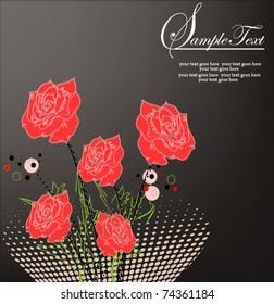 Spring floral background with place for your text