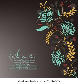 Spring floral background with place for your text