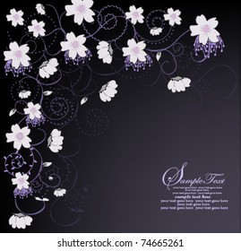 Spring floral background with place for your text