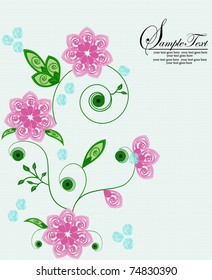 Spring floral background with place for your text