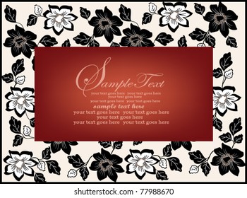 Spring floral background with place for your text