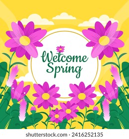 fondo floral de primavera. apto para papel pintado y banner