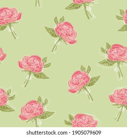 Fondo floral primaveral con flor rosa tierno. Patrón transparente del vector