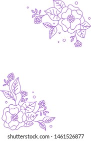 Spring floral background. Vector floral design card. Abstract flower pattern. Modern style. Element decorative floral. Vector retro illustration. Classic vintage design for greeting card.