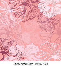 Spring floral background. Vector illustration