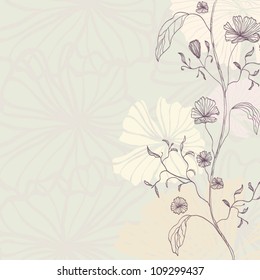 Spring floral branch