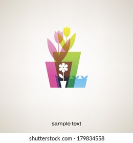 Spring floral card