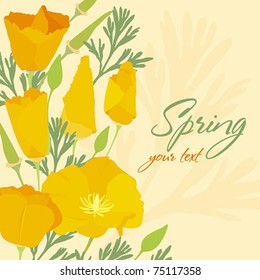 Spring floral card