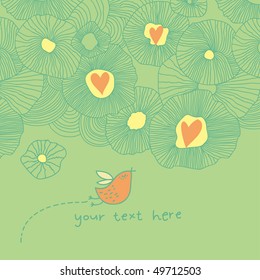 Spring floral composition