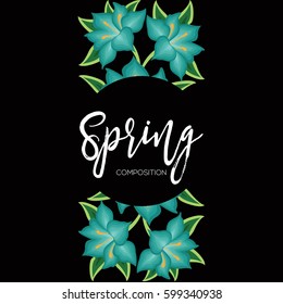 Spring - Floral Composition – Copy Space