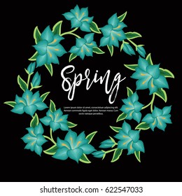 Spring Floral Composition – Copy Space
