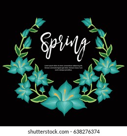 Spring Floral Composition – Copy Space