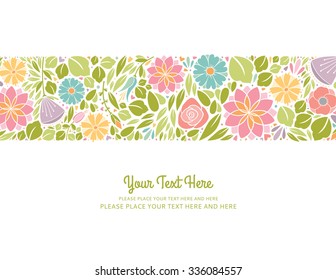 Spring Floral Design Horizontal