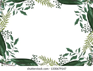 Spring floral frame