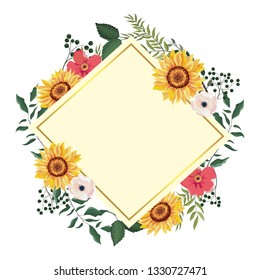 Spring Floral Frame