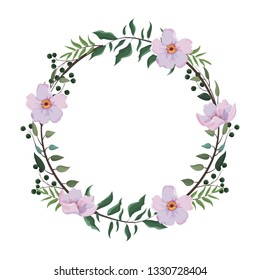 Spring floral frame