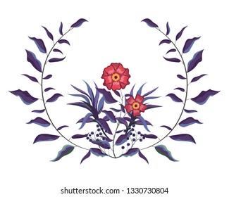 Spring floral frame