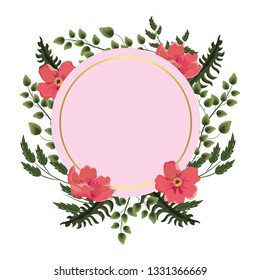 Spring floral frame