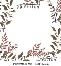 Spring floral frame