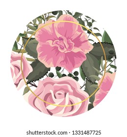 Spring floral frame