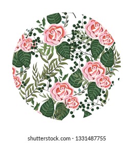 Spring floral frame