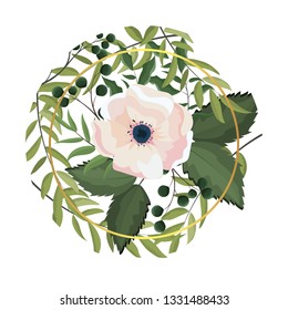 Spring floral frame