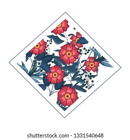 Spring floral frame