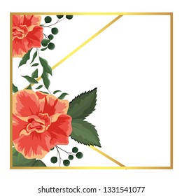 Spring floral frame