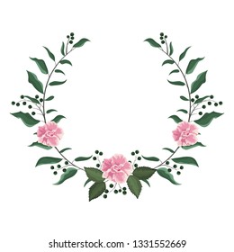 Spring floral frame