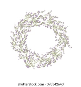Spring floral frame for your design