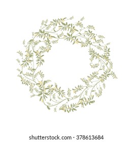 Spring floral frame for your design