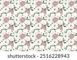 Spring floral pattern. The flowery design is seamless. Plant designs for fabrics, covers, manufactures, wallpapers, prints, gift wrap, and scrapbooking.Spring blossom pattern. The flowery design is se