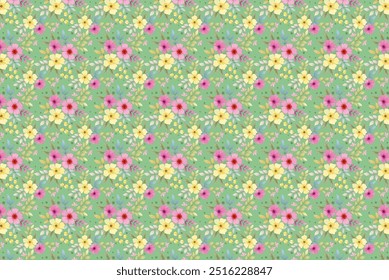 Spring floral pattern. The flowery design is seamless. Plant designs for fabrics, covers, manufactures, wallpapers, prints, gift wrap, and scrapbooking.Spring blossom pattern. The flowery design is se