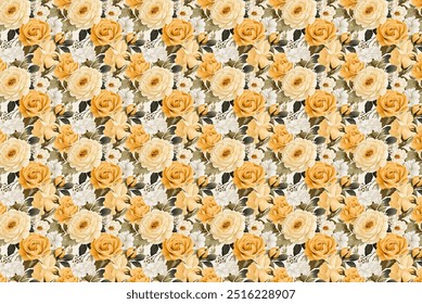 Spring floral pattern. The flowery design is seamless. Plant designs for fabrics, covers, manufactures, wallpapers, prints, gift wrap, and scrapbooking.Spring blossom pattern. The flowery design is se