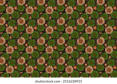 Spring floral pattern. The flowery design is seamless. Plant designs for fabrics, covers, manufactures, wallpapers, prints, gift wrap, and scrapbooking.Spring blossom pattern. The flowery design is se